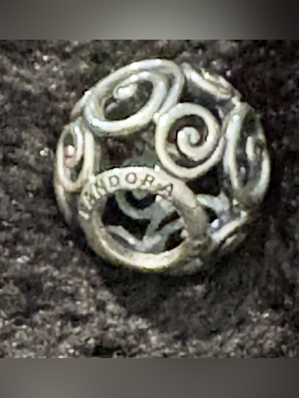Pandora Silver Swirl Disney Charm